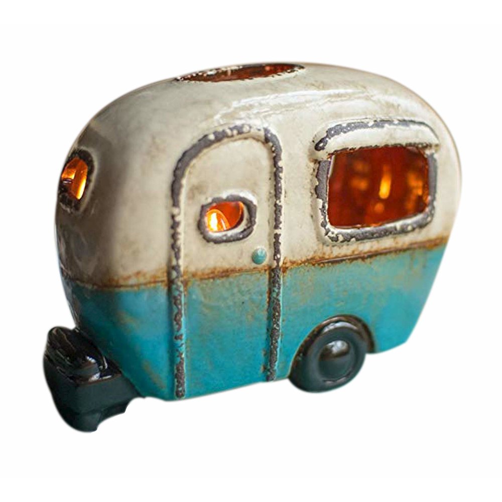 Ceramic Camper Lamp. Picture 1