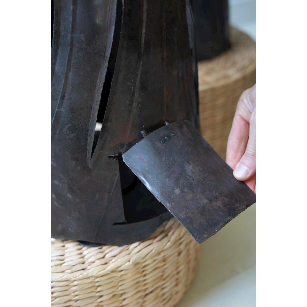 Set Of Two Rustic Iron Ghost Luminaries. Picture 2