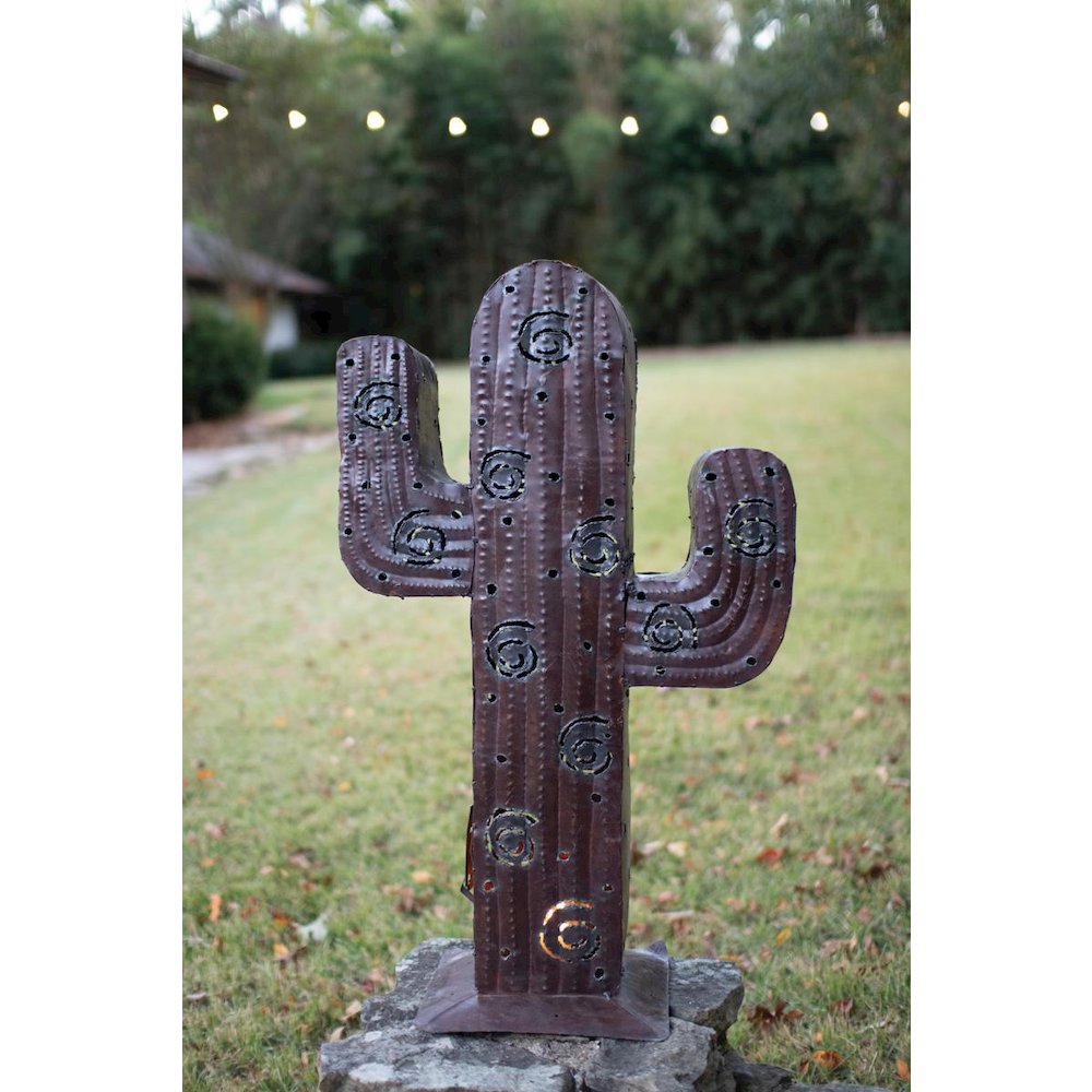 Iron Cactus Luminary. Picture 1