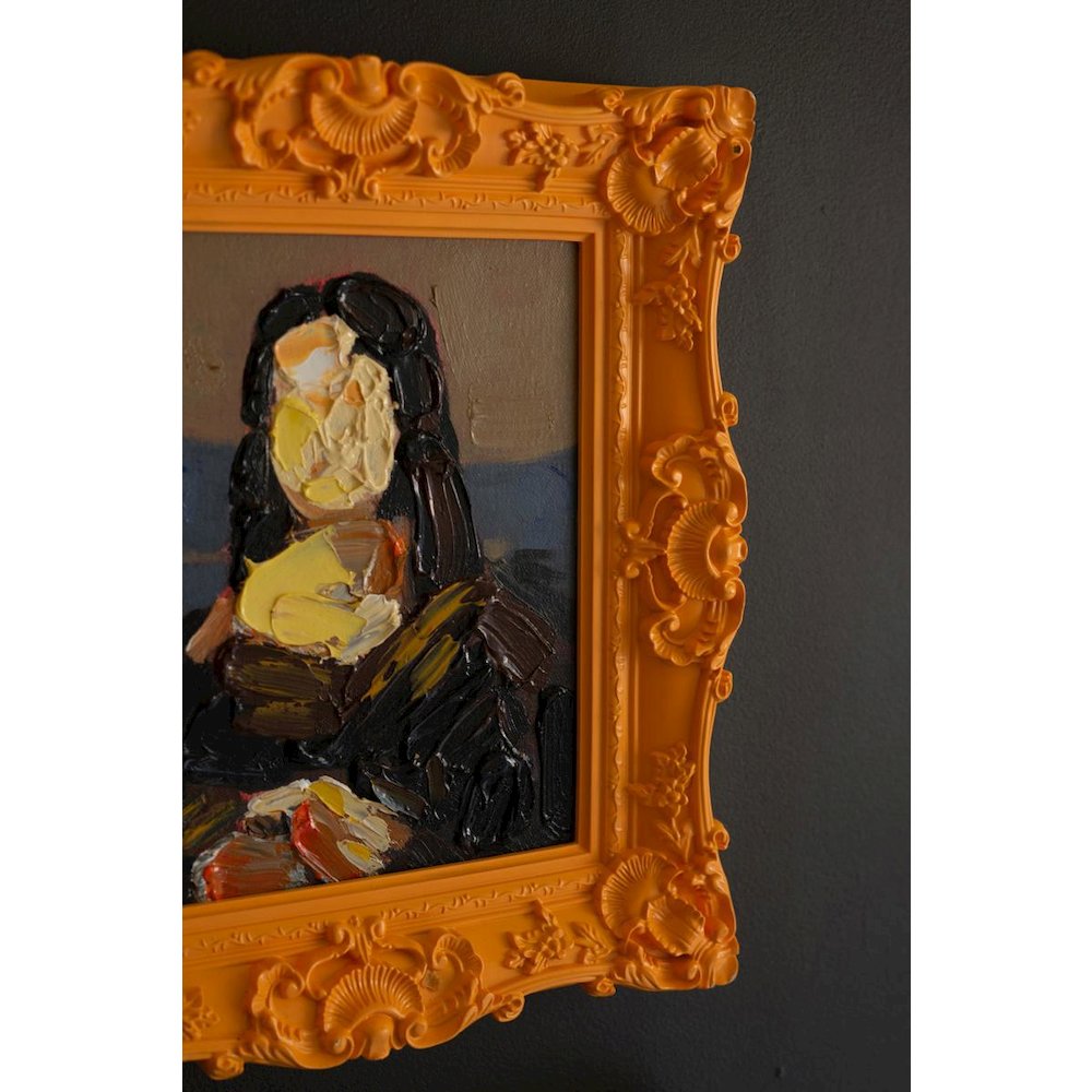 Set Of Three Framed Acrylic Portrait Paintings. Picture 4