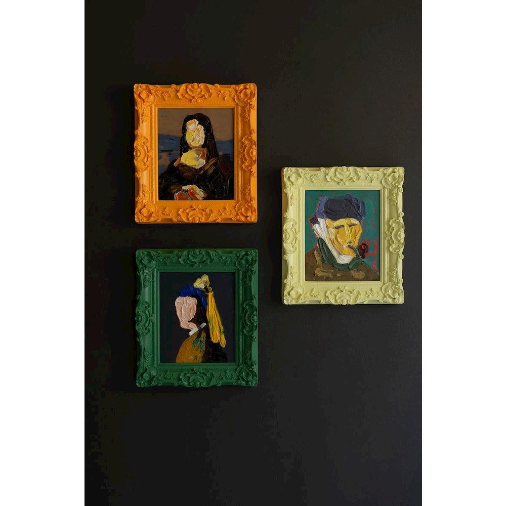 Set Of Three Framed Acrylic Portrait Paintings. Picture 6