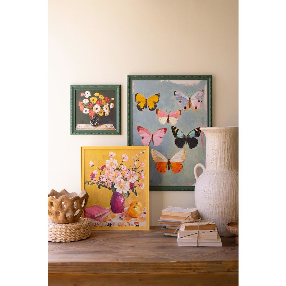 Yellow Framed Still Life Painting. Picture 2