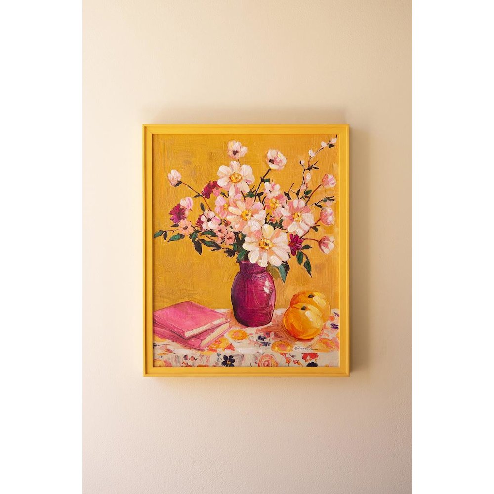 Yellow Framed Still Life Painting. Picture 5