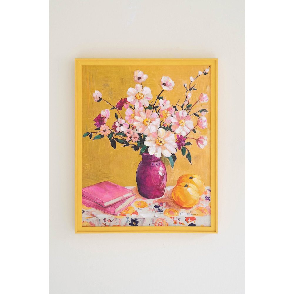 Yellow Framed Still Life Painting. Picture 6