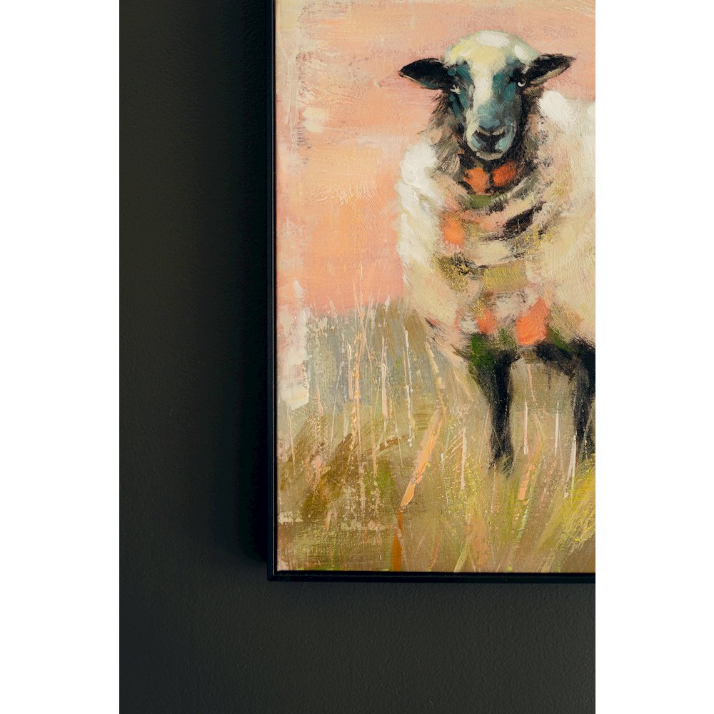 Framed Sheep Painting. Picture 2