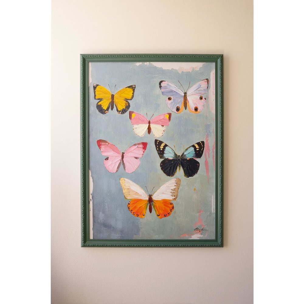 Framed Butterfly Painting. Picture 5