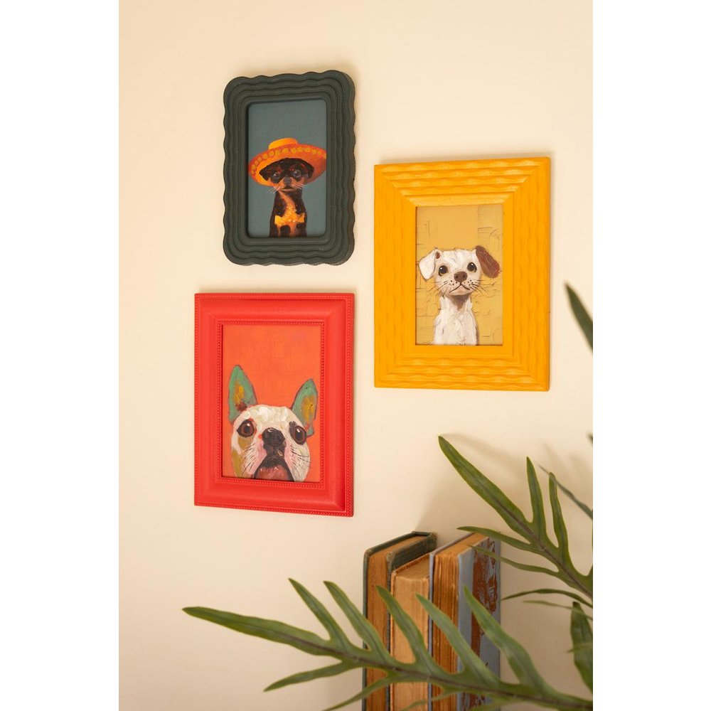 Set Of Three Framed Dog Paintings. Picture 5
