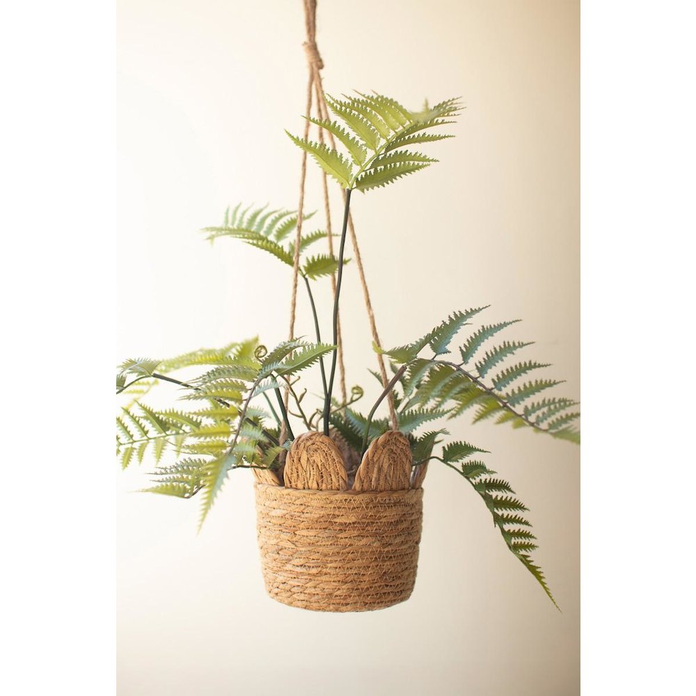 Woven Seagrass Hanging Planter Basket. Picture 2