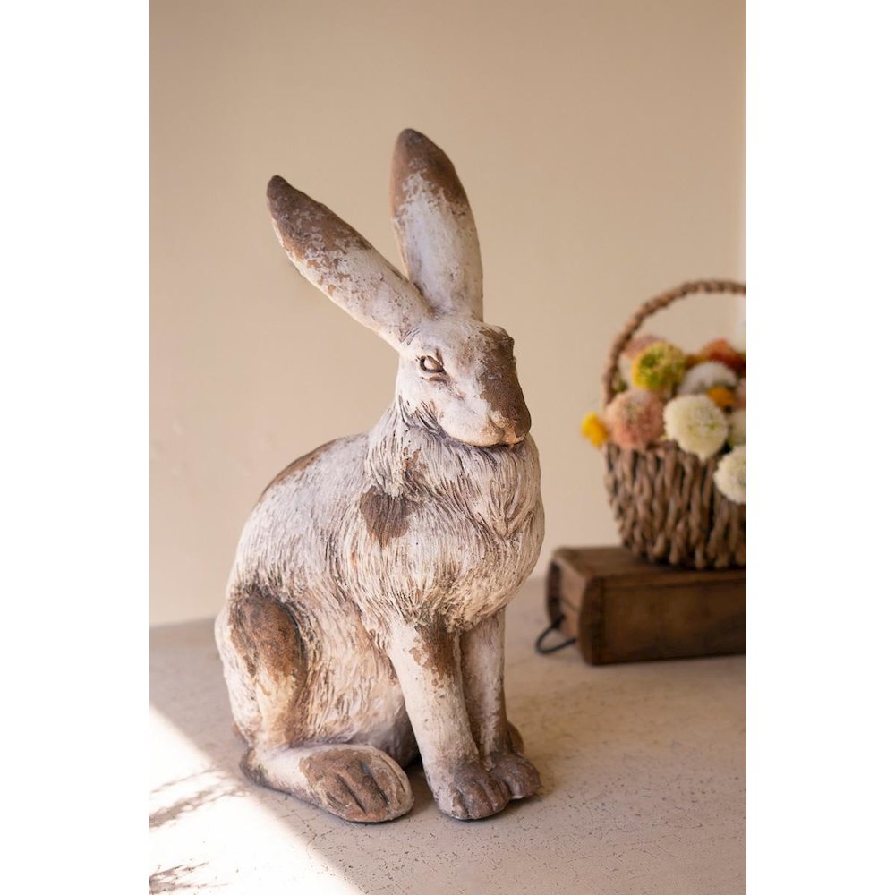 Faux Concrete Rabbit. Picture 1