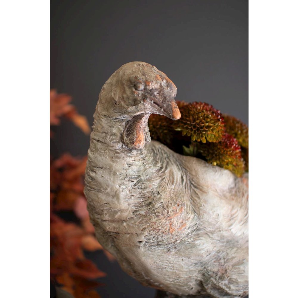 Faux Concrete Turkey Planter. Picture 2