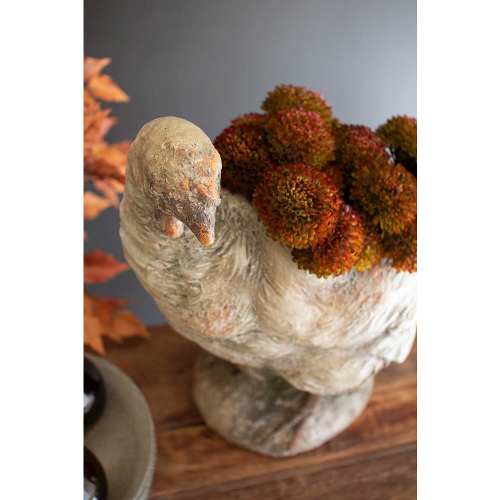 Faux Concrete Turkey Planter. Picture 3