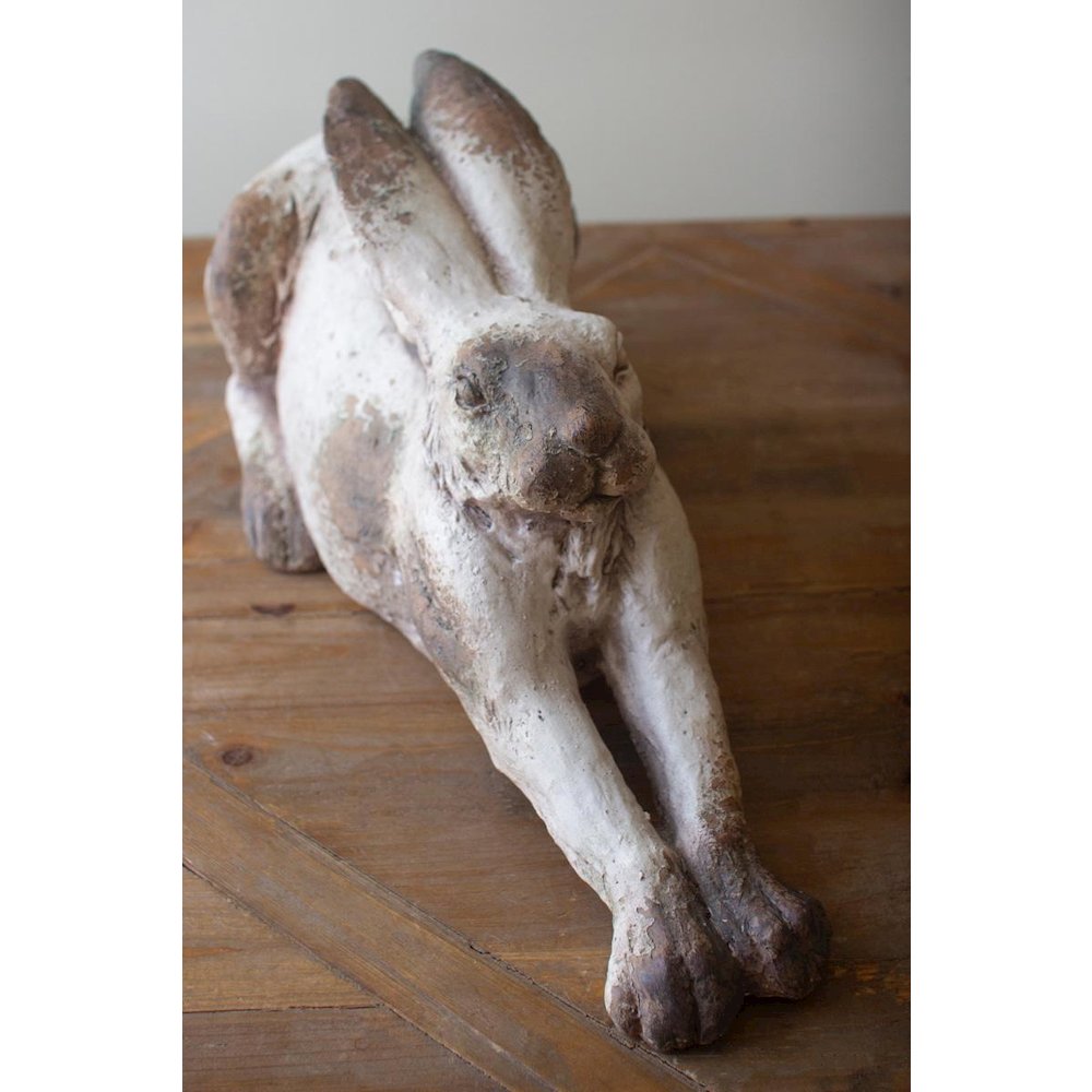 Faux Concrete Rabbit - Laying. Picture 3