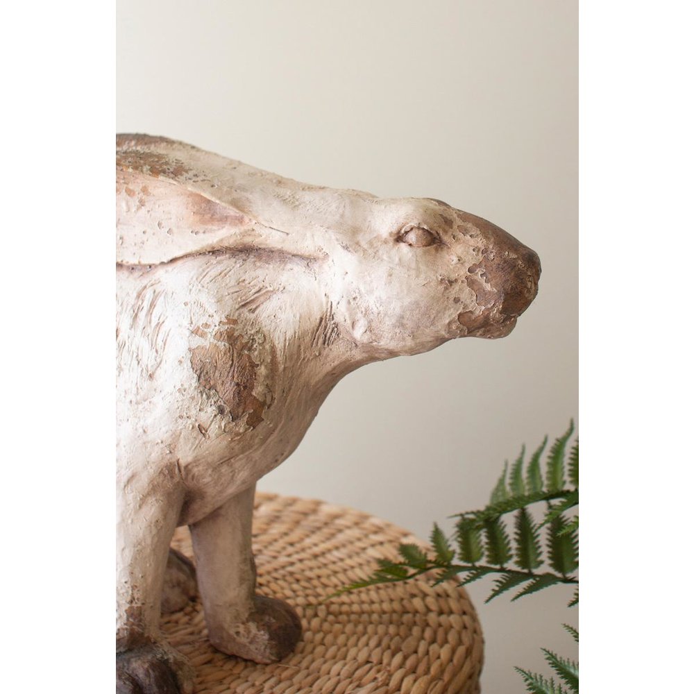 Faux Concrete Rabbit - Sitting. Picture 3