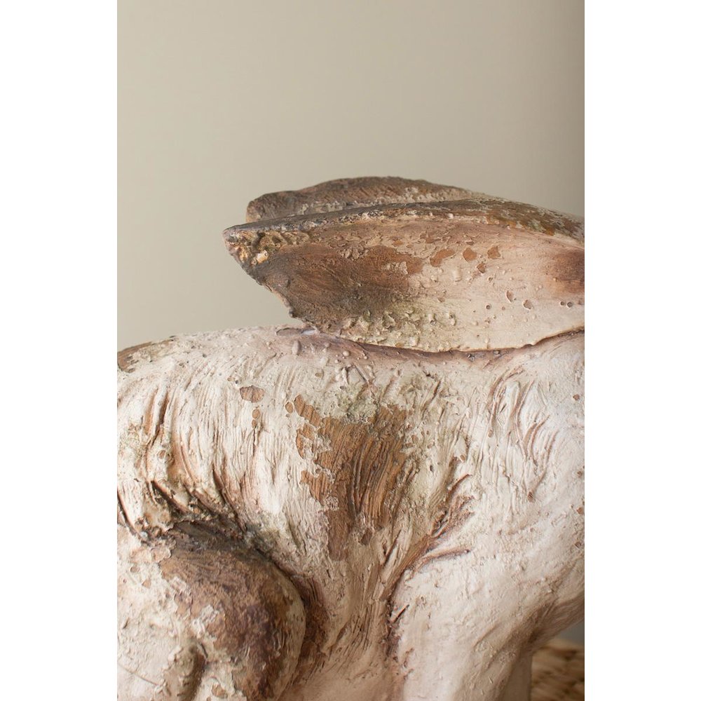 Faux Concrete Rabbit - Sitting. Picture 4