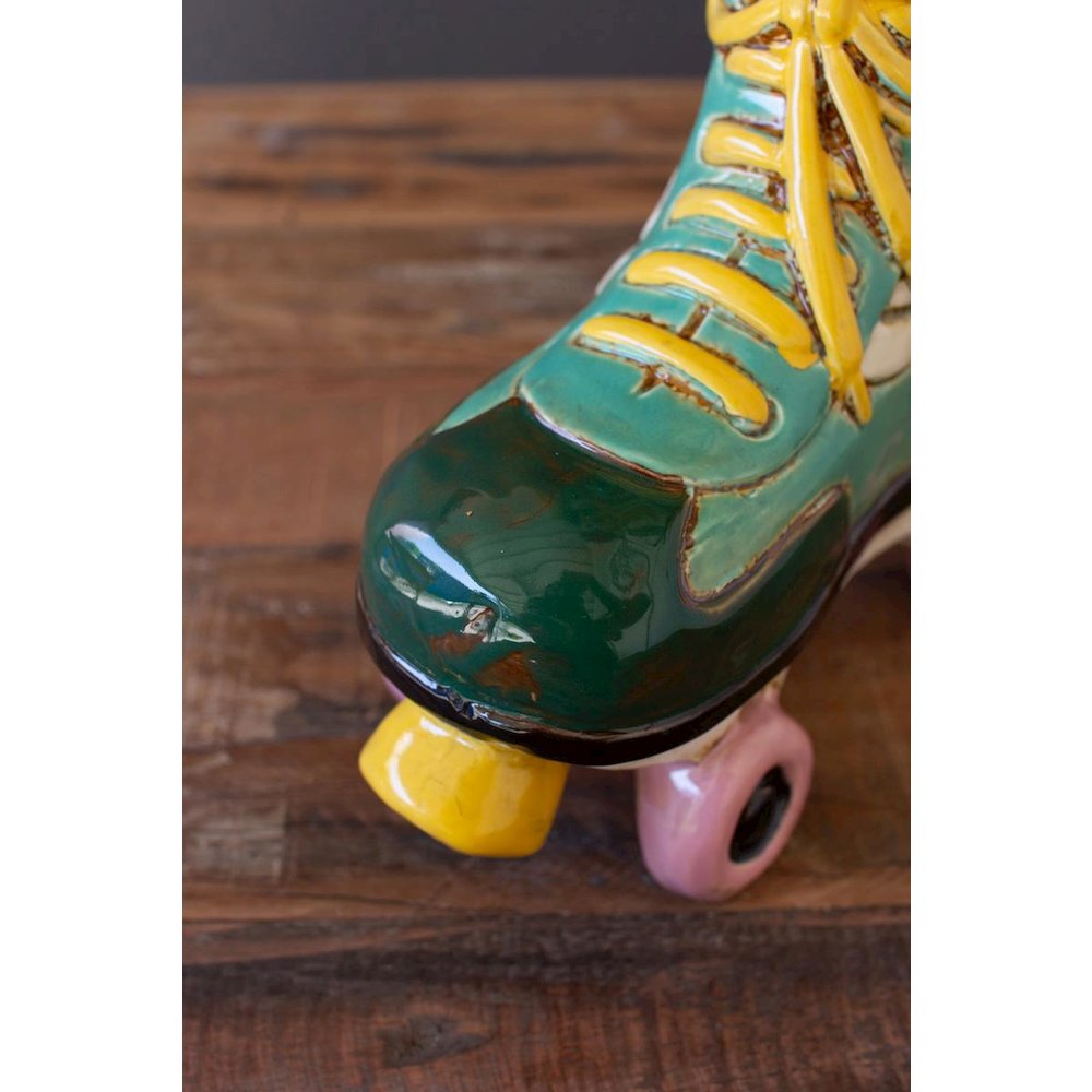 Ceramic Roller Skate Planter. Picture 3
