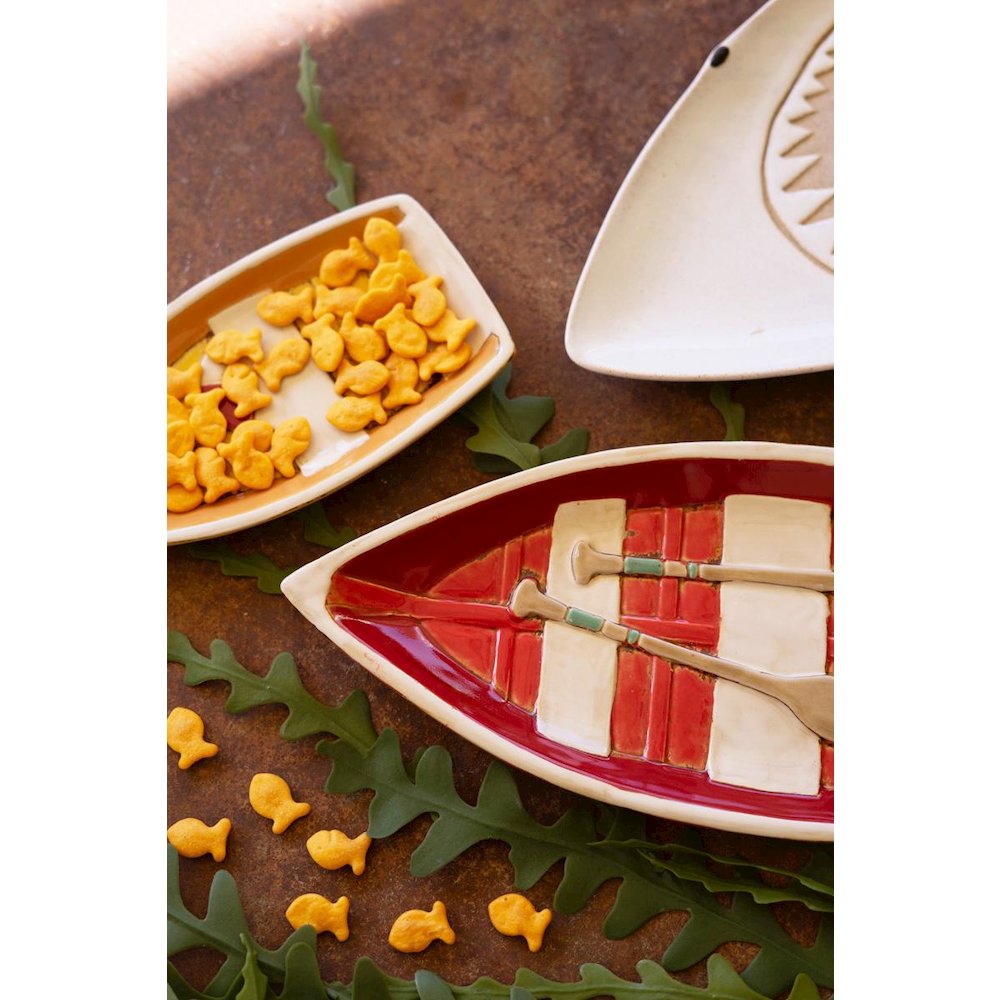 Set Of Two Ceramic Boat Platters. Picture 5