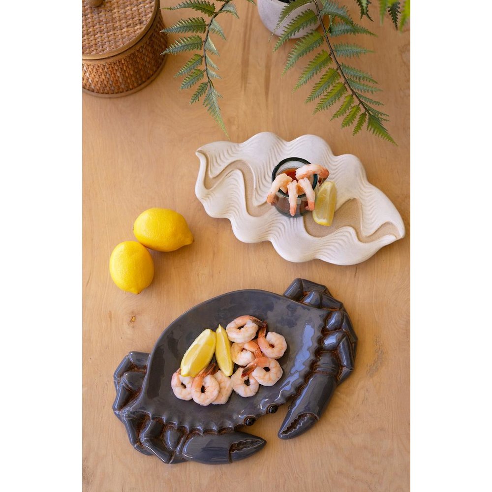 Ceramic Clam Platter. Picture 2