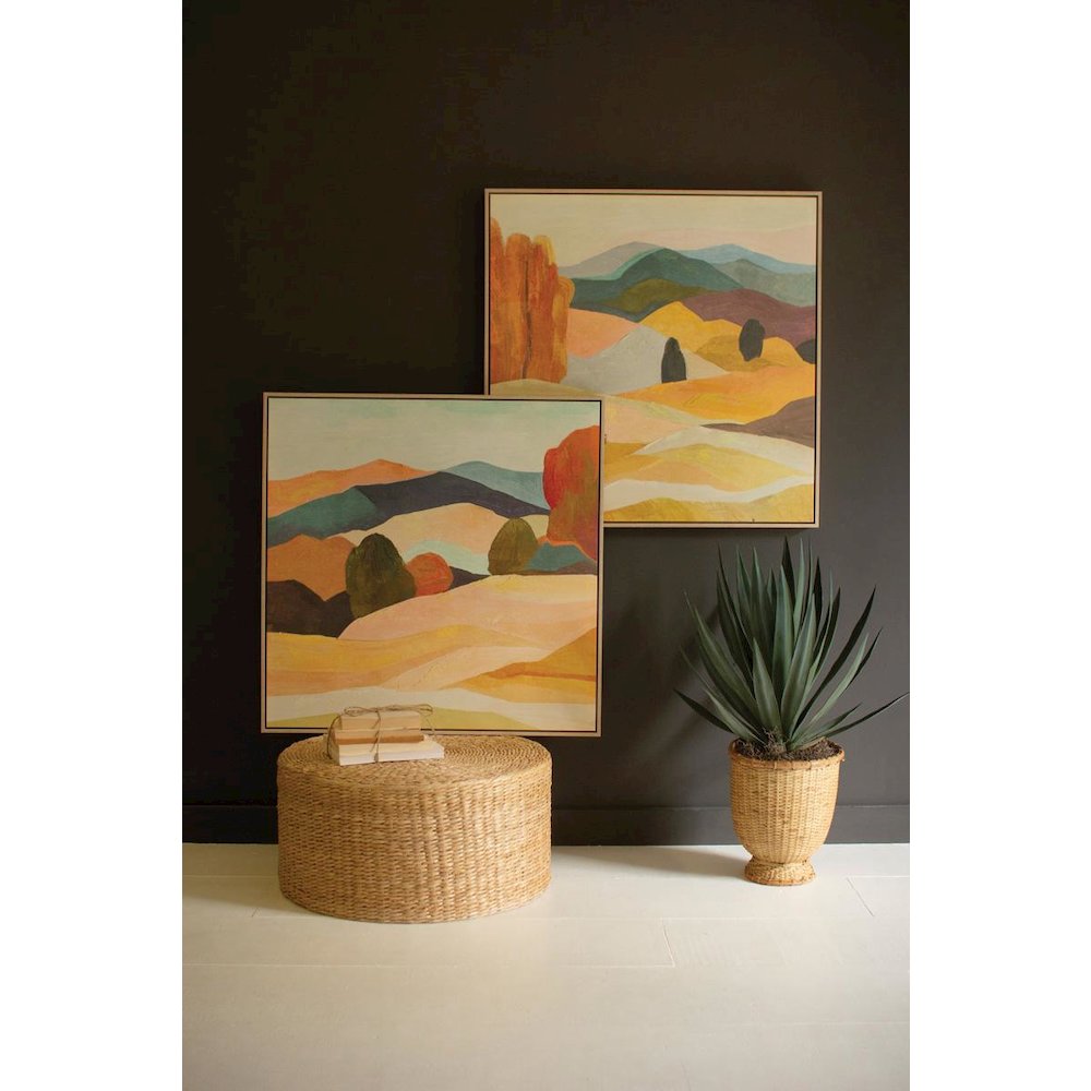Set Of Two Framed Painting Landscape. Picture 5