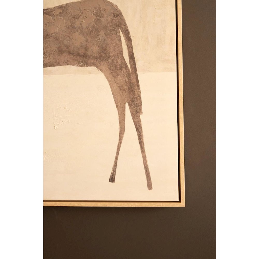 Framed Painting Two Horses With Sun. Picture 2