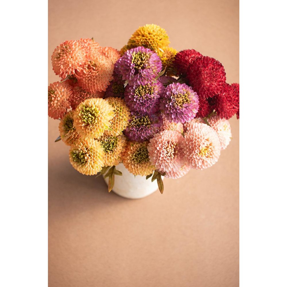 Bundle of Seven Artificial Dalhias - Purple. Picture 4