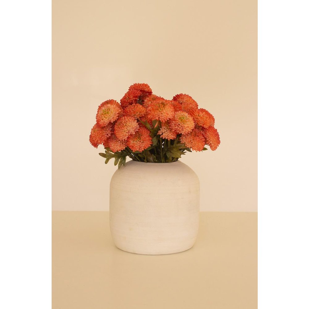 Bundle of Seven Artificial Dalhias - Orange. Picture 2