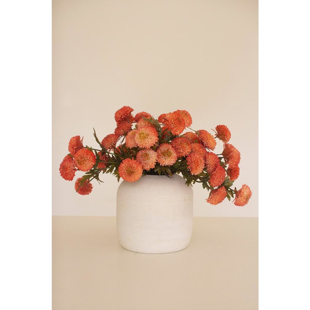 Bundle of Seven Artificial Dalhias - Orange. Picture 5