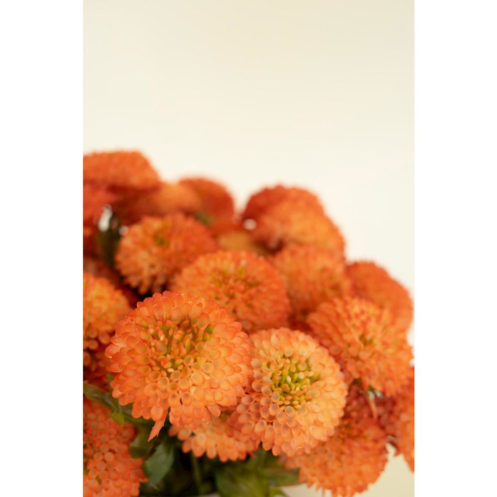 Bundle of Seven Artificial Dalhias - Orange. Picture 6