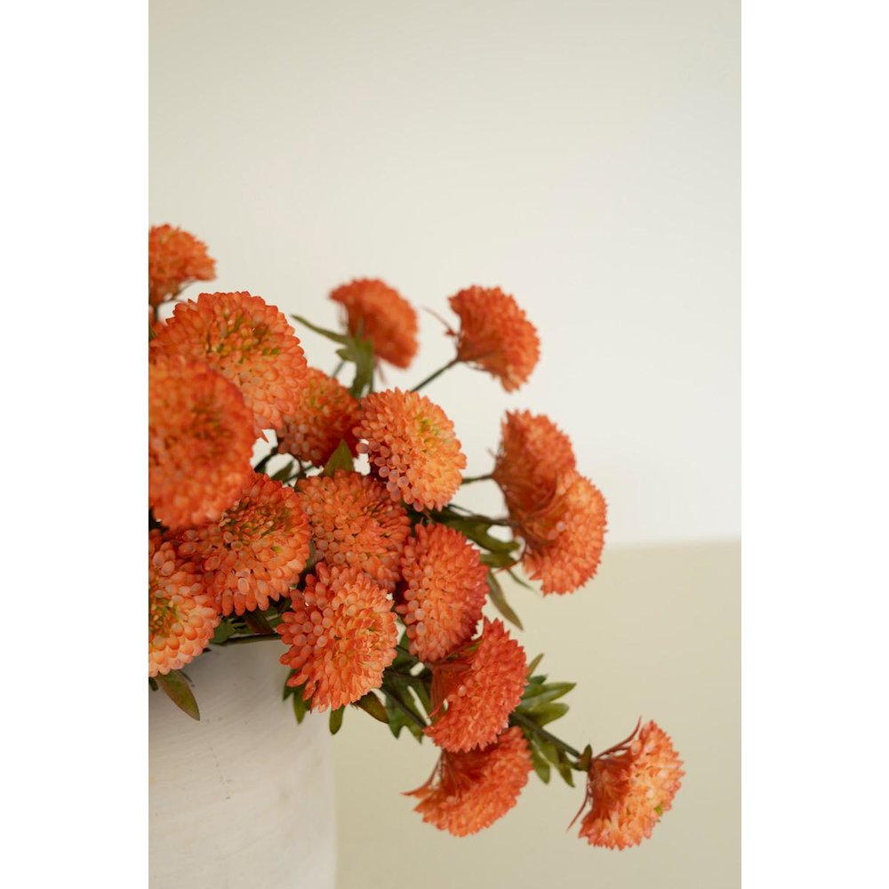 Bundle of Seven Artificial Dalhias - Orange. Picture 8
