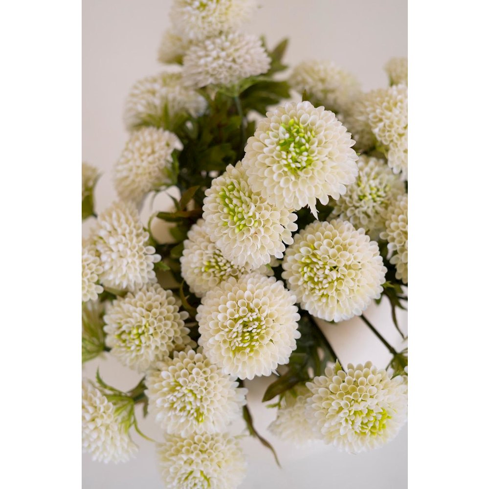 Bundle of Seven Artificial Dalhias - White. Picture 4