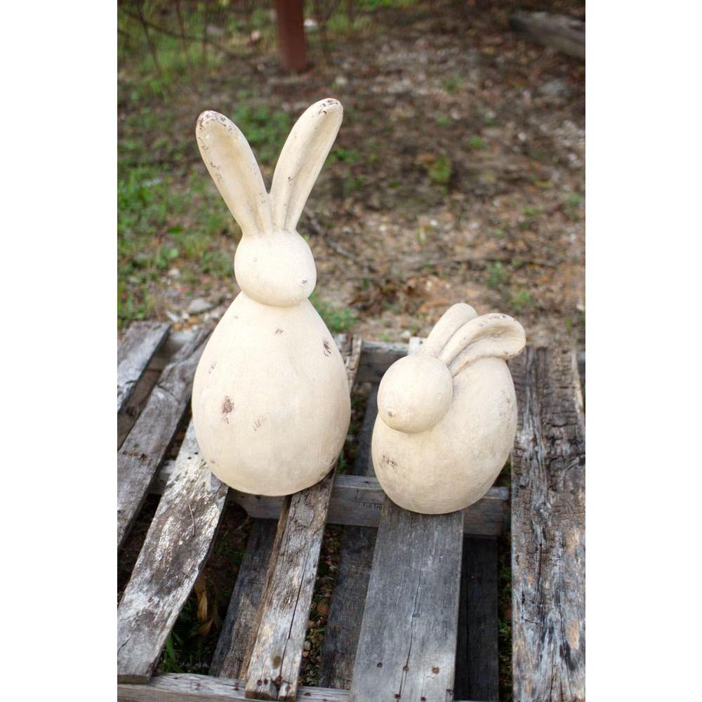 Set Of Two Rabbit Sculptures. Picture 2