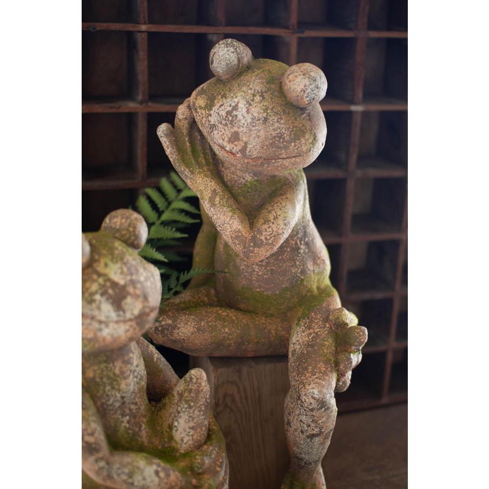 Faux Concrete Frog - Large. Picture 3