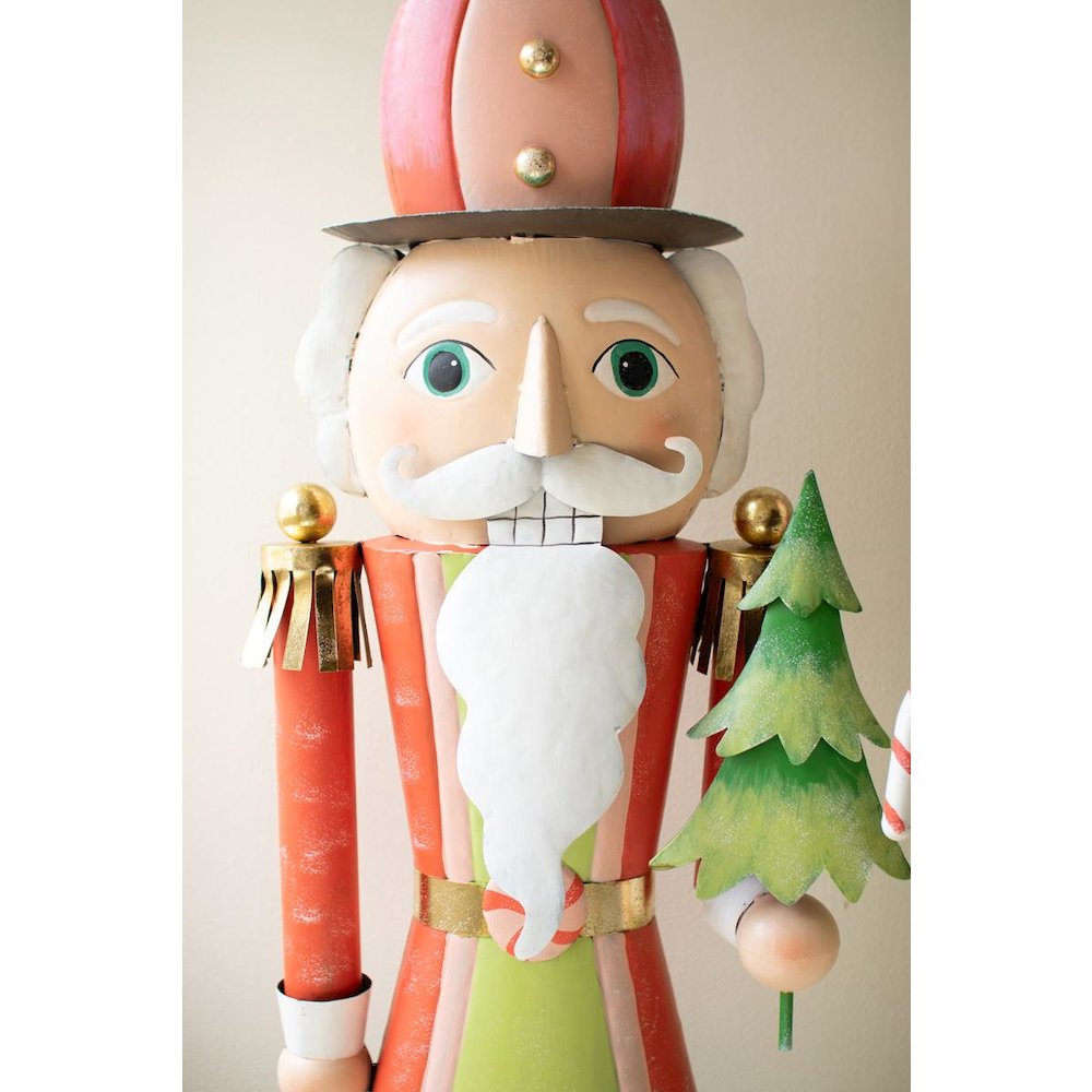 Set Of Two Life Size Painted Metal Nutcrackers. Picture 3