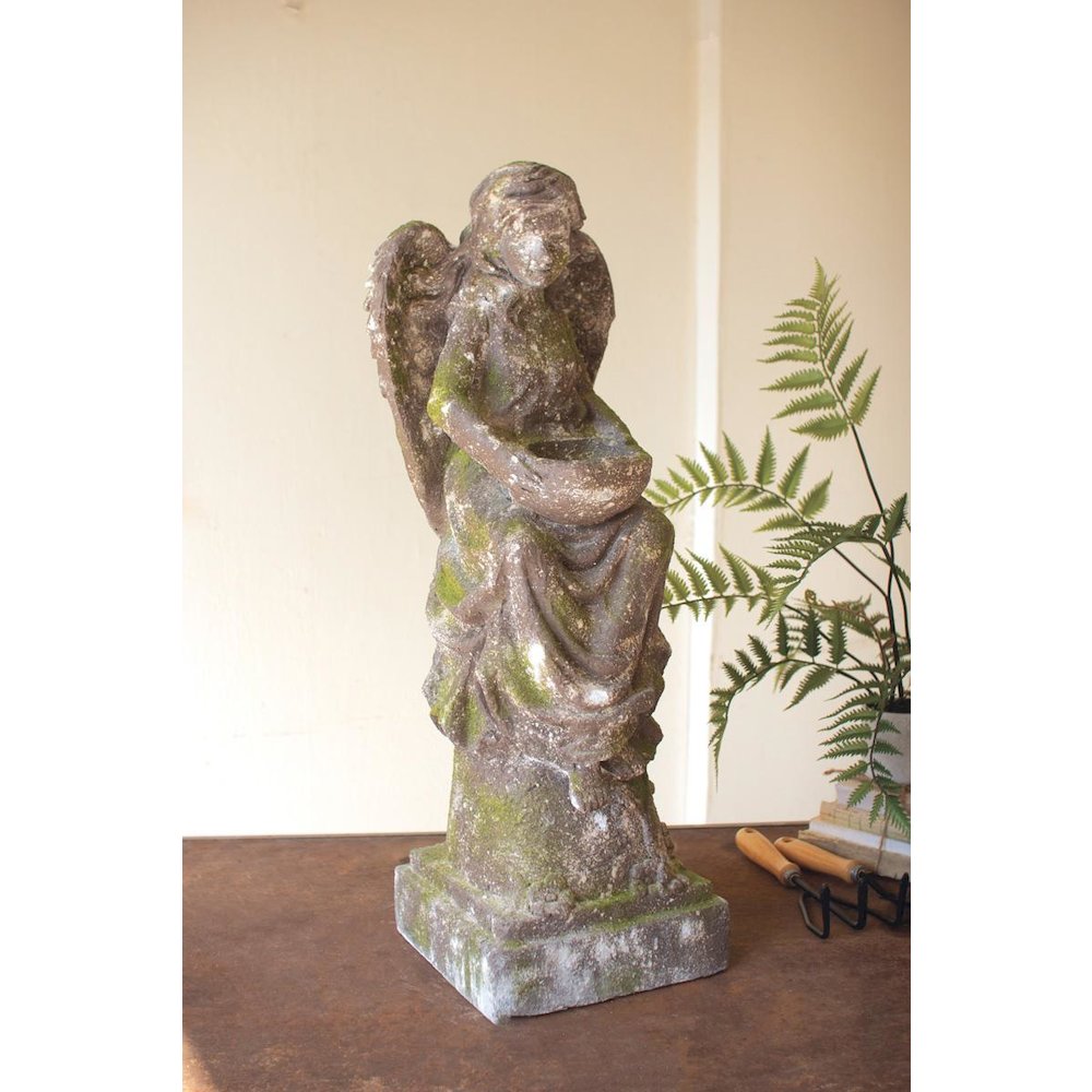 Faux Concrete Garden Angel. Picture 1