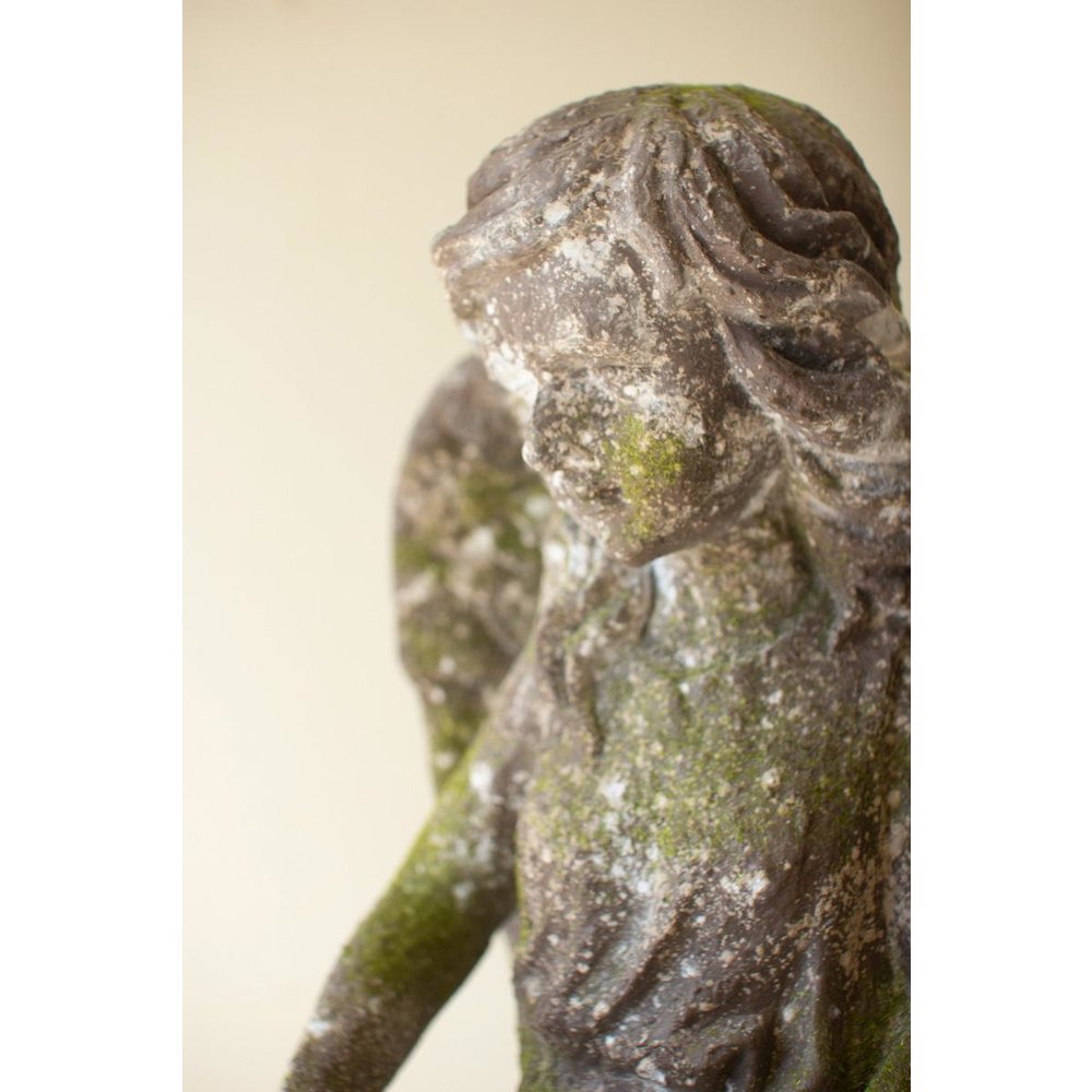 Faux Concrete Garden Angel. Picture 3