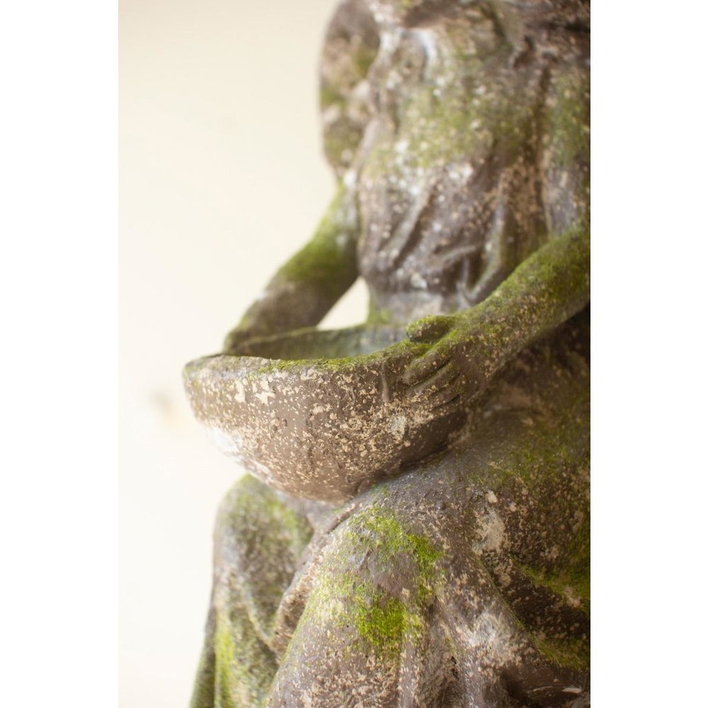 Faux Concrete Garden Angel. Picture 4