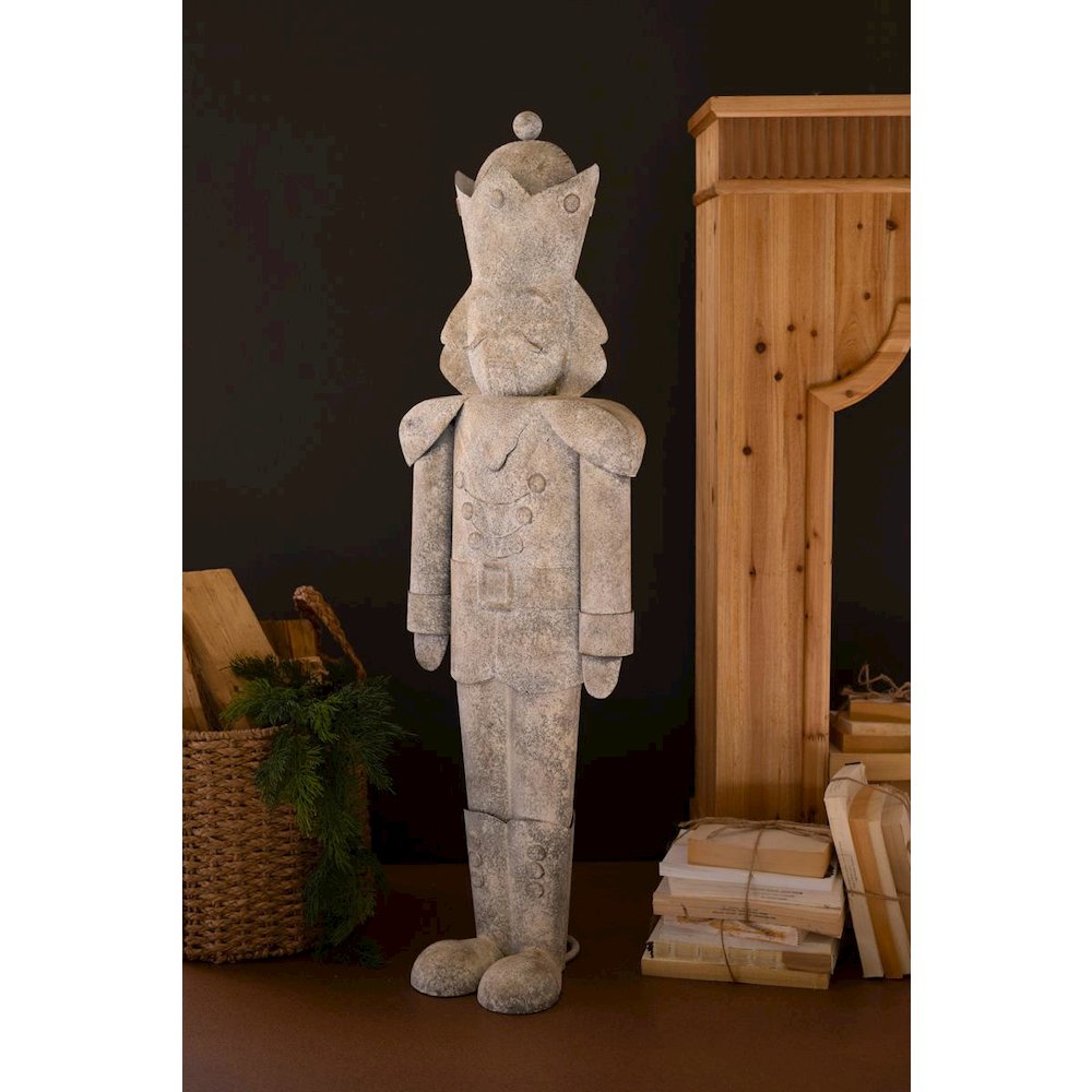 Rustic Metal Christmas Nutcracker. Picture 2