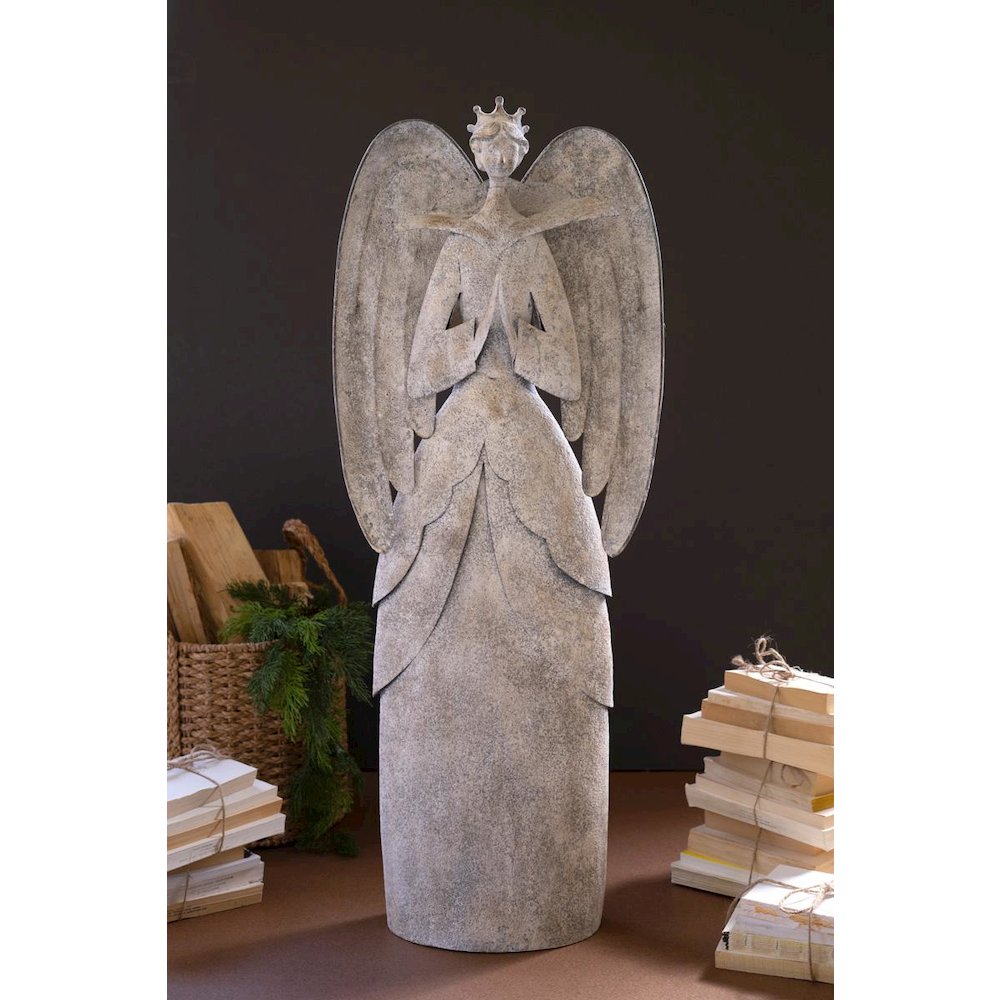 Rustic Metal Christmas Angel. Picture 2