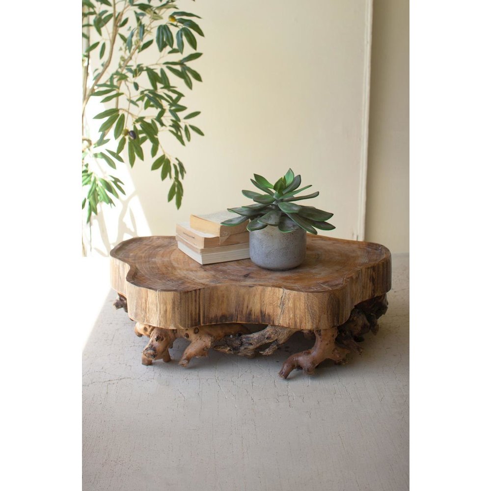 Mulberry Root And Willow Wood Serving Tray. Picture 2