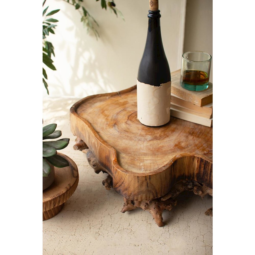 Mulberry Root And Willow Wood Serving Tray. Picture 4