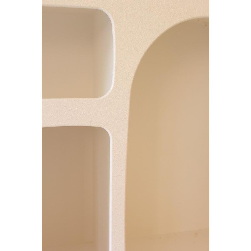 White Wood Cubbie Console Table. Picture 5
