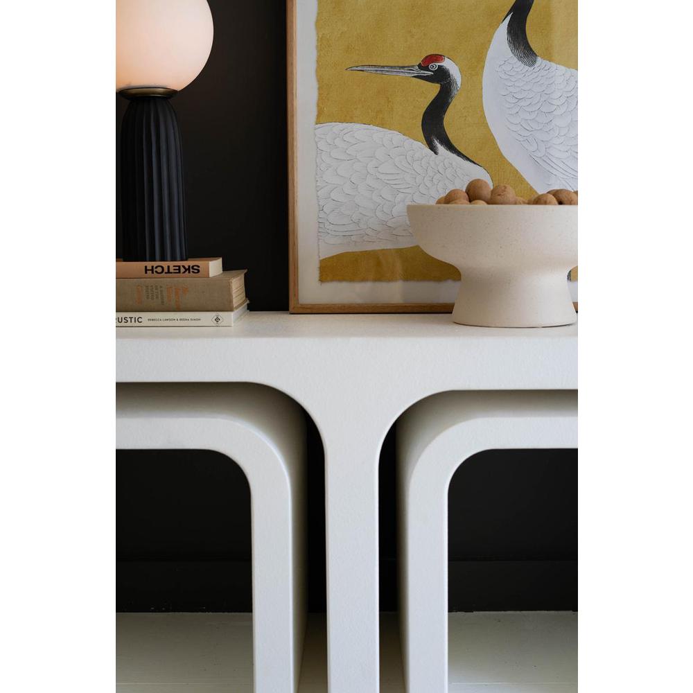 White Wood Rectangle Coffee Table with Nesting Accent Tables. Picture 5