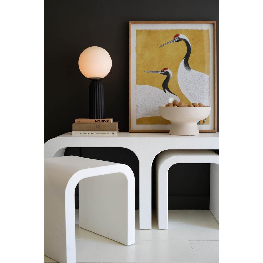 White Wood Rectangle Coffee Table with Nesting Accent Tables. Picture 7