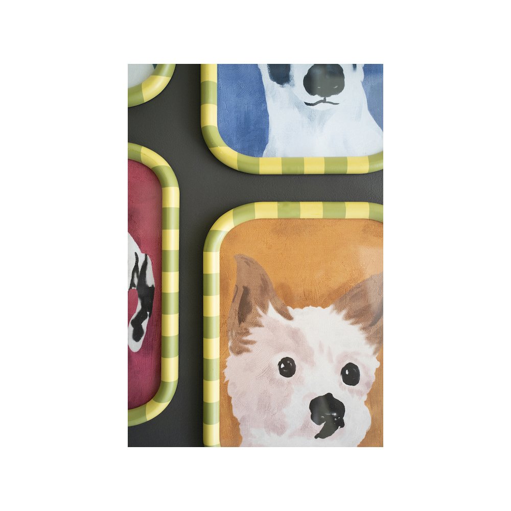 Set Of Four Framed Dog Prints Under Glass. Picture 2