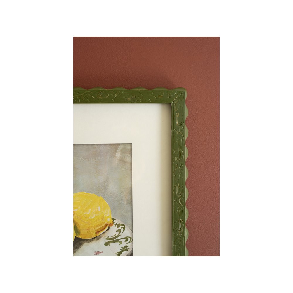 Set Of Two Framed Fruit Prints Under Glass. Picture 2