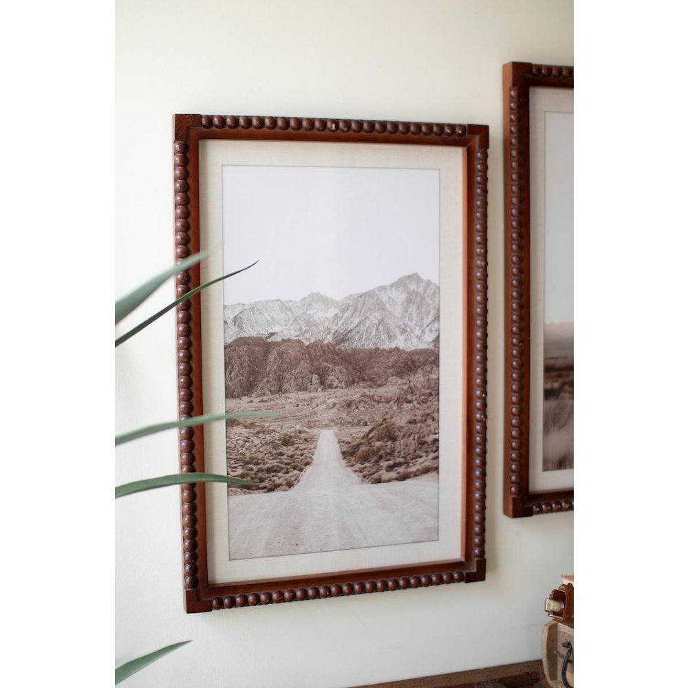 Set 2 Fset 2 Framed Cowboy & Desert Photography Prints Under Glass. Picture 4