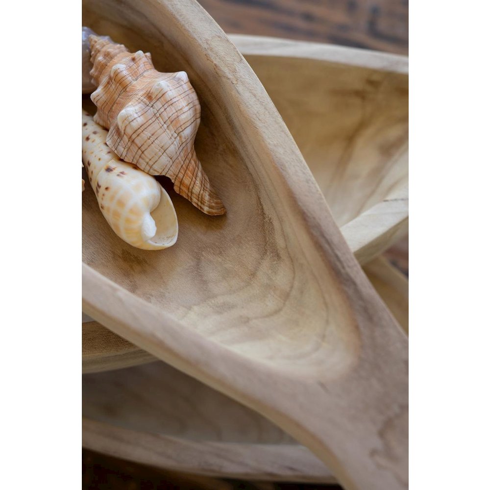 Set Of Three Carved Wood Fish Platters. Picture 2