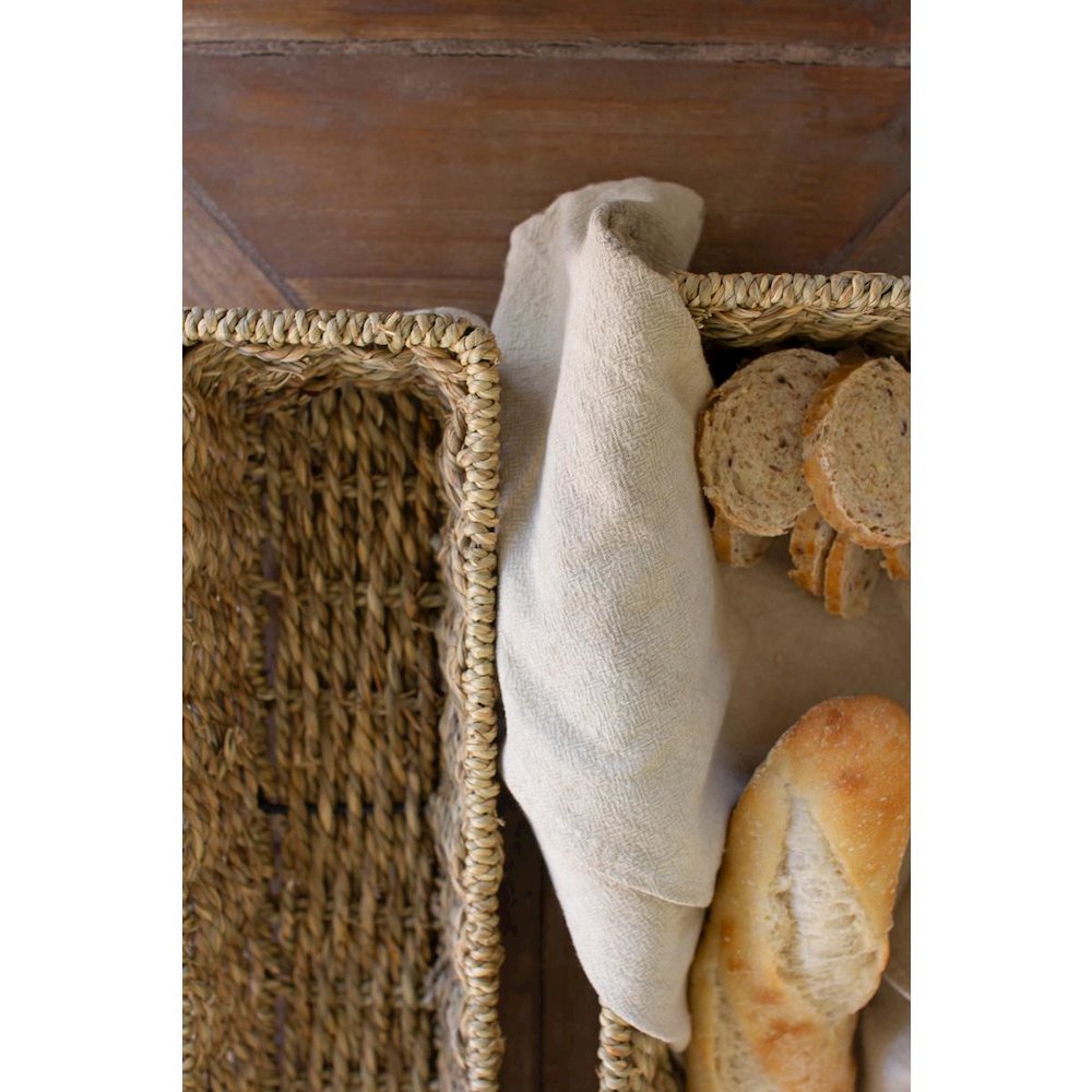 Set Of Two Woven Seagrass Bread Baskets. Picture 3