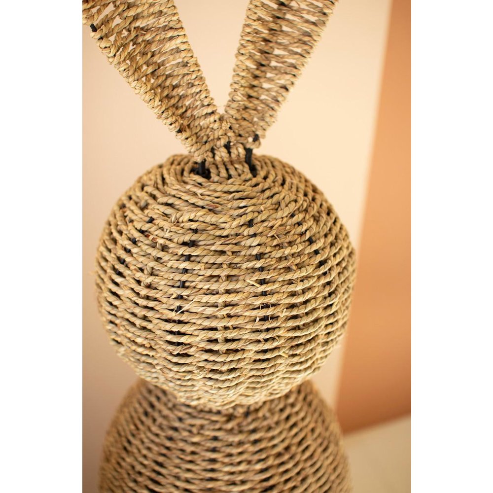 Set Of Two Giant Woven Vine  Easter Rabbits. Picture 3