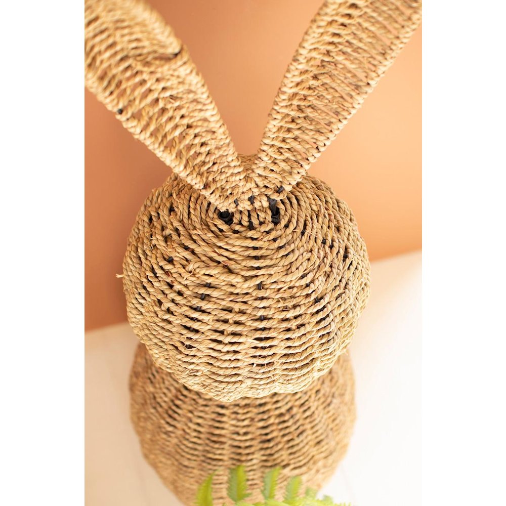 Set Of Two Giant Woven Vine  Easter Rabbits. Picture 4