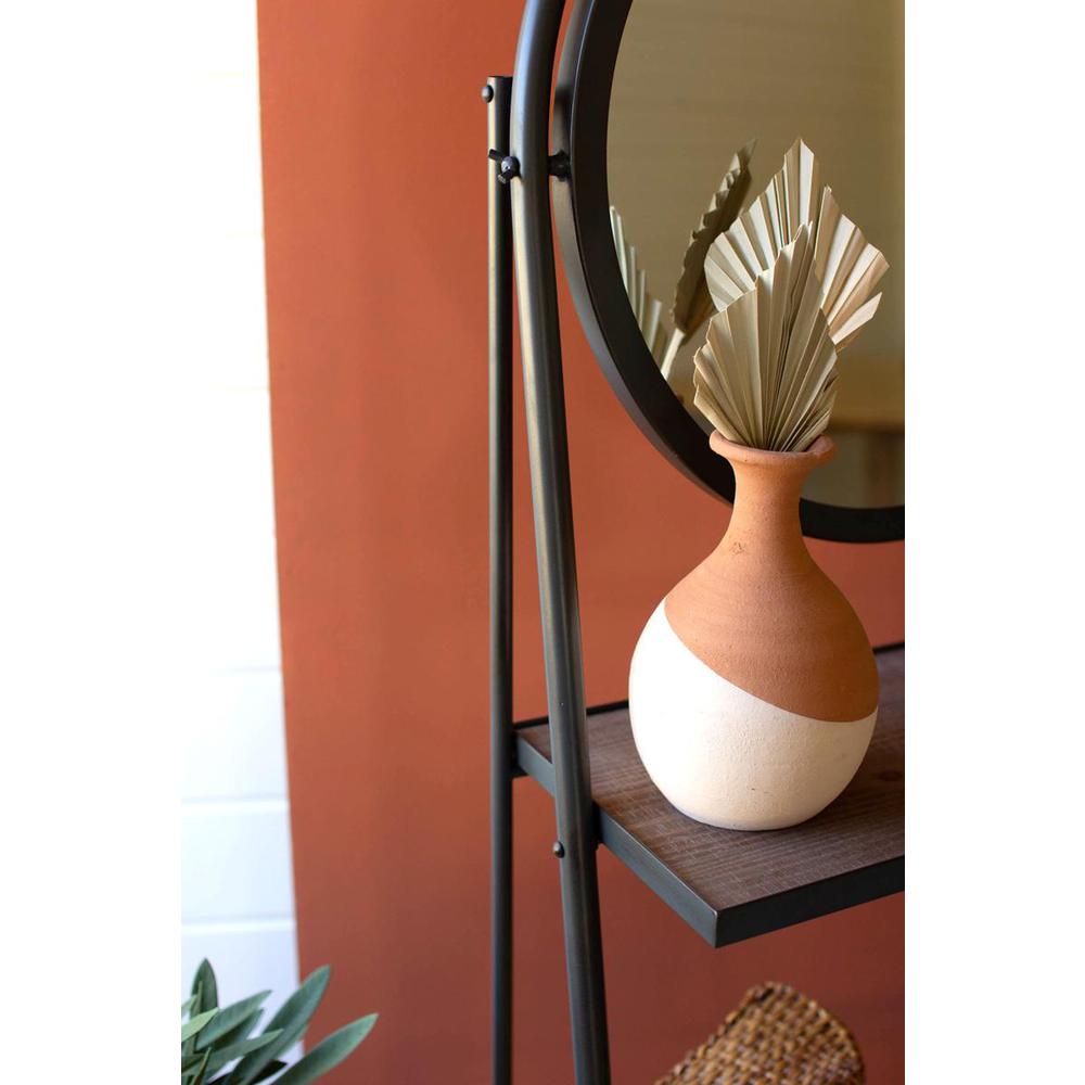 Leaning Wall Mirror With Shelves. Picture 3